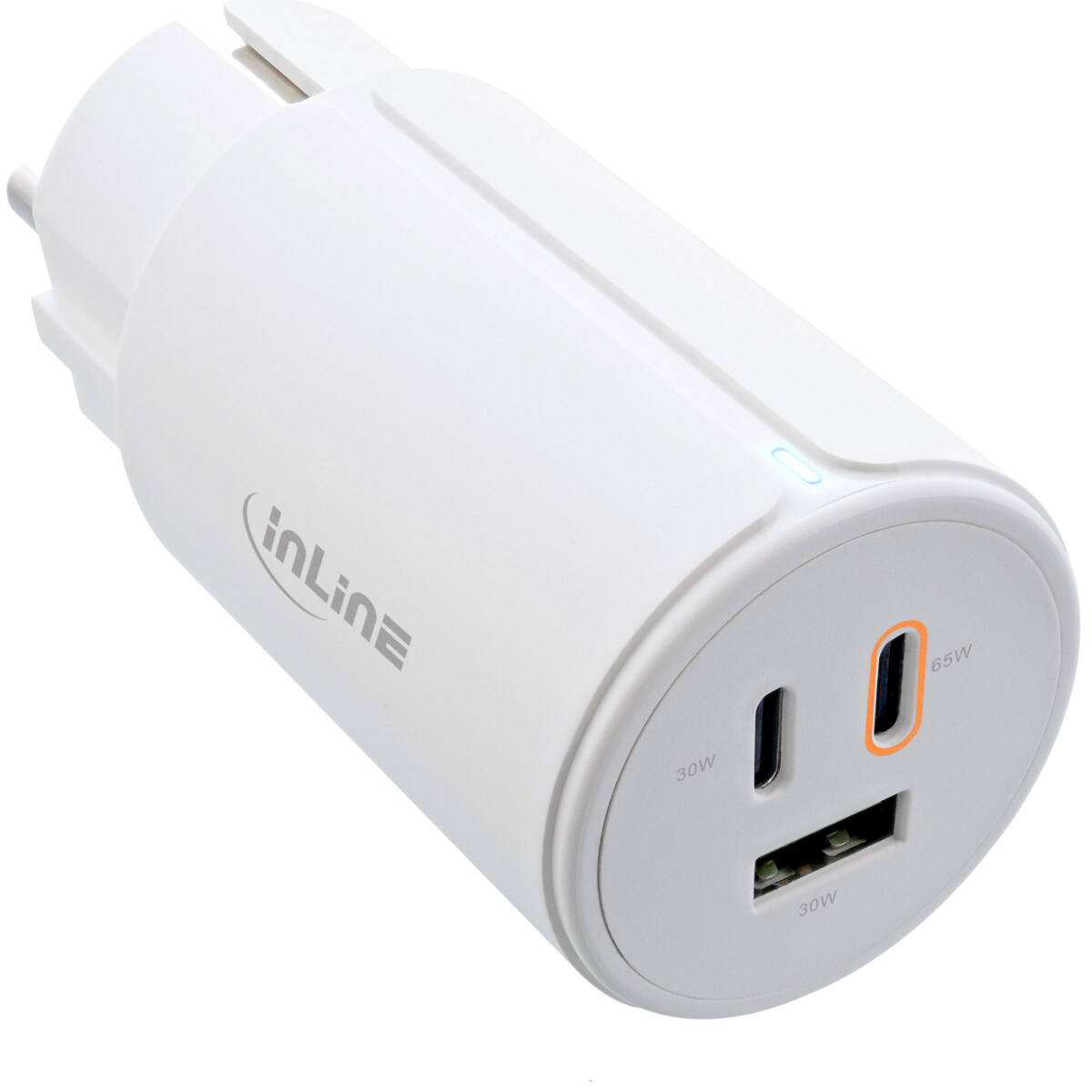 InLine® USB PD Netzteil, GaN Ladegerät, 3-Port,...