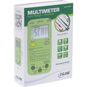 InLine® Multimeter with Auto-Range and Autoscan, pocket size