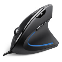 Perixx PERIDUO-512 DE, keyboard and mouse set, wired, ergonomic, black