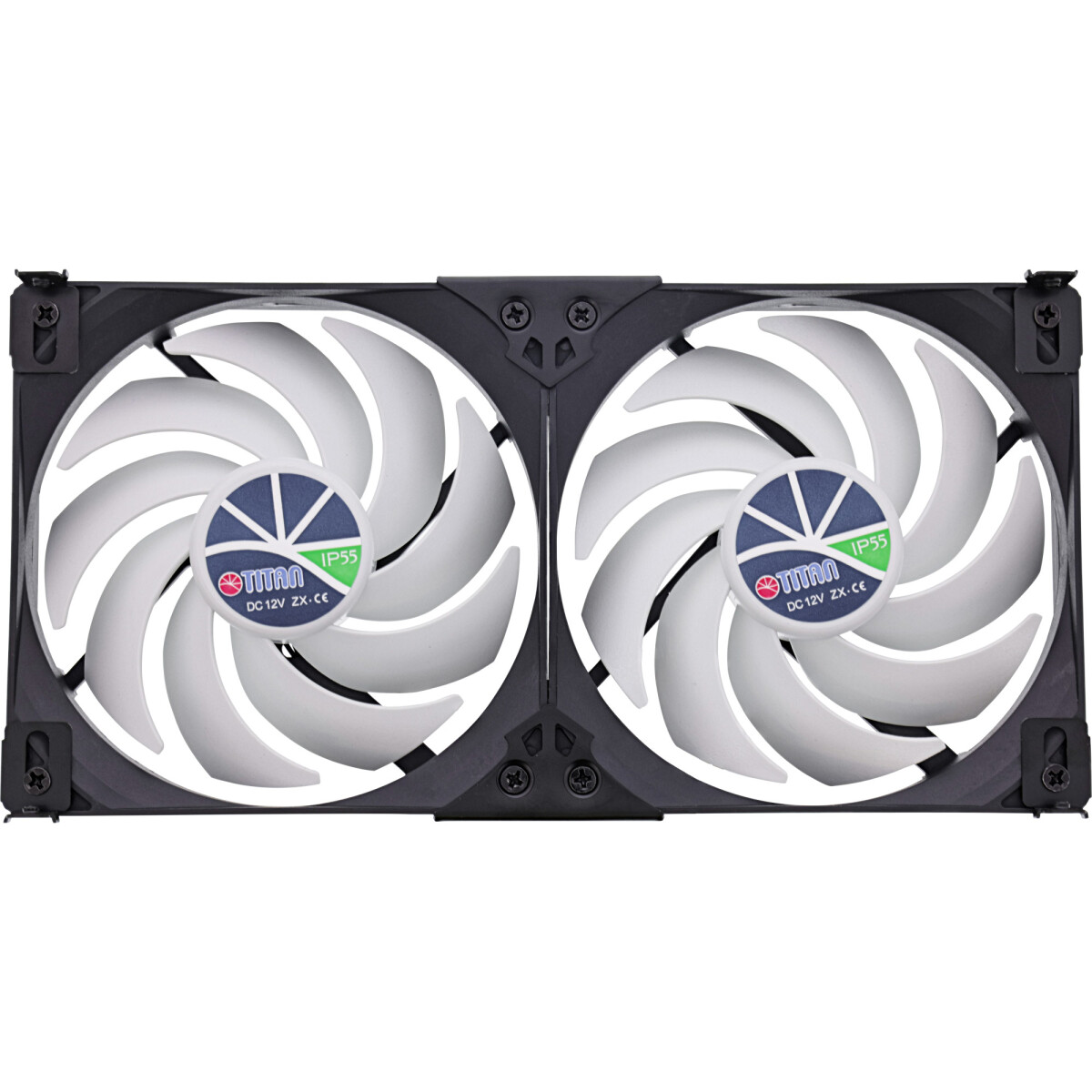 Titan TTC-SC22(B)/V2+ double refrigerator fan 120x25mm...