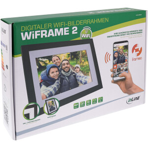 InLine® WiFi photo frame WiFRAME 2, 10.1" 1920x1200 16:10 IPS Touch, Frameo APP