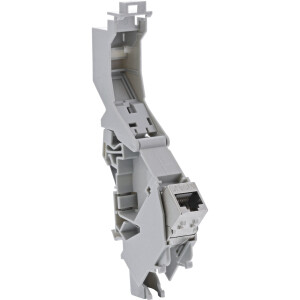 InLine® Cat.6A Keystone SNAP-In module for top-hat rai