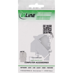 InLine® Cat.6A Keystone SNAP-In module for top-hat rai