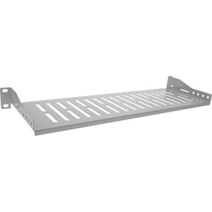 InLine® 19" shelf, 150mm, 10kg, 1U, RAL 7035 grey