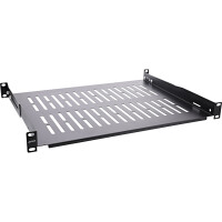 InLine® 19" shelf, 350mm, 50kg, 1U, RAL 9005 black