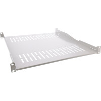 InLine® 19" shelf, 550mm, 50kg, 1U, RAL 7035 grey