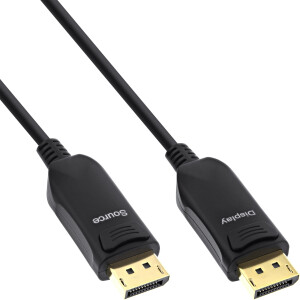 InLine® DisplayPort 2.1 AOC cable, UHBR, black 30m