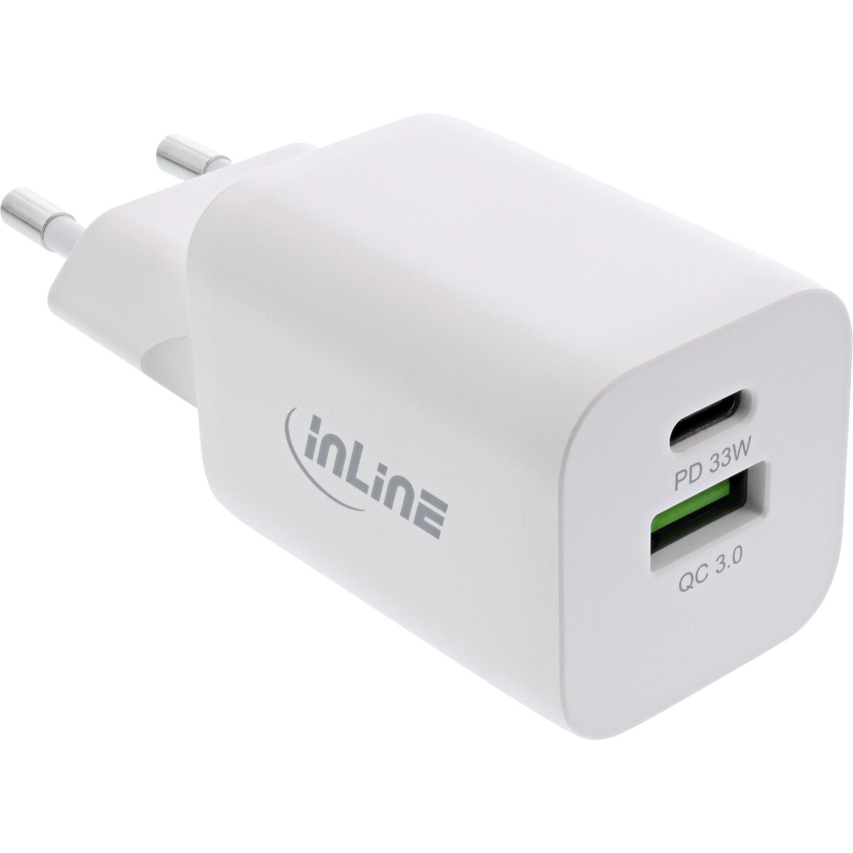 InLine® USB power supply, charger USB-A + USB-C, 33W,...