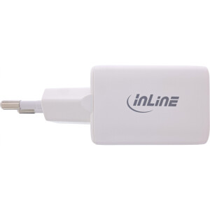 InLine® Power Delivery + Quick Charge USB Netzteil, 33W, USB-A + USB-C, weiß