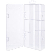 InLine® Small Components Box 10 shelfs 206x107x33mm, transparent