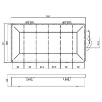 InLine® Small Components Box, 6 compartments, 206x107x33mm, transparent