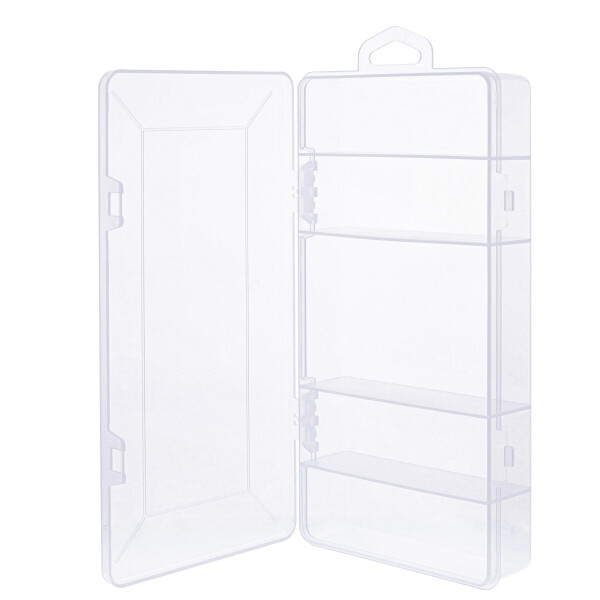 InLine® Small Components Box, 5 compartments, 206x107x33mm, transparent