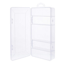 InLine® Small Components Box, 5 compartments, 206x107x33mm, transparent