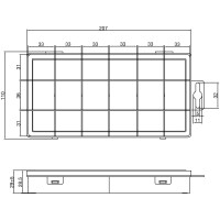 InLine® Small Components Box, 18 compartments, 207x110x27mm, transparent