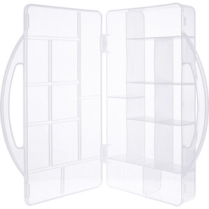 InLine® Kleinteilebox, 11 Fächer, Abmessungen: 271x186x40mm, transparent