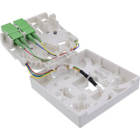 InLine® FTTH connection box pre-assembled 4x LC/APC 9/125µm 10m