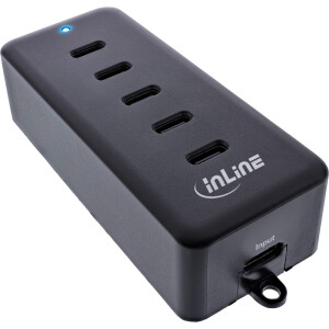 InLine®  5-Port USB-C PowerHub, Ladegerät-Erweiterung, max. 100W