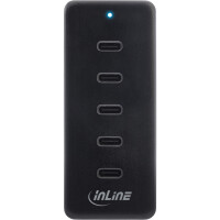 InLine®  5-Port USB-C PowerHub, Ladegerät-Erweiterung, max. 100W