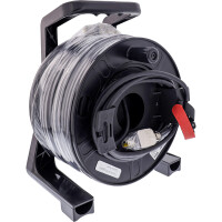 InLine® Network cable reel IP67 Outdoor PUR Harting, Cat.6A S/FTP, 50m