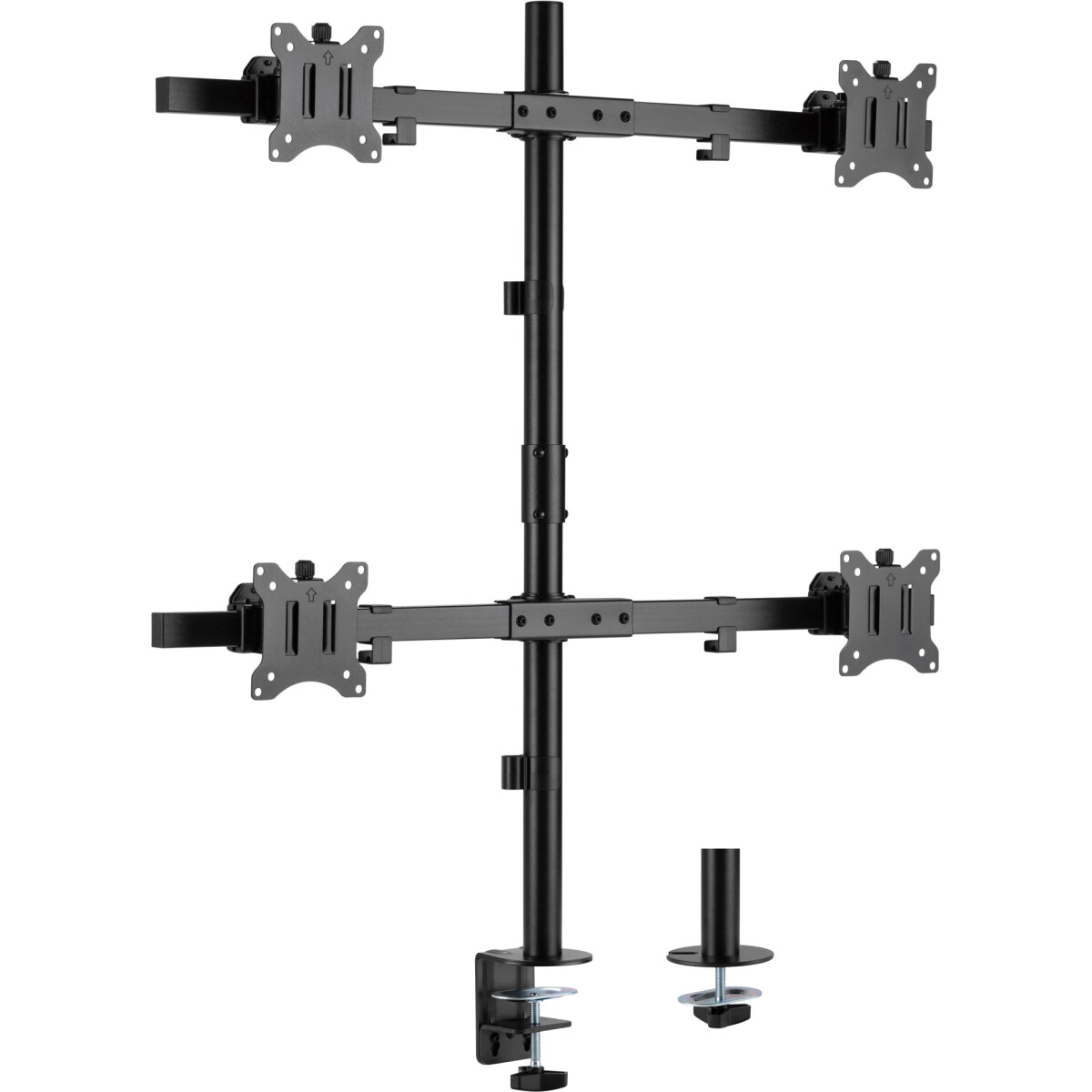 InLine® Desk Bracket for 4x TV / LED / TFT Display up...