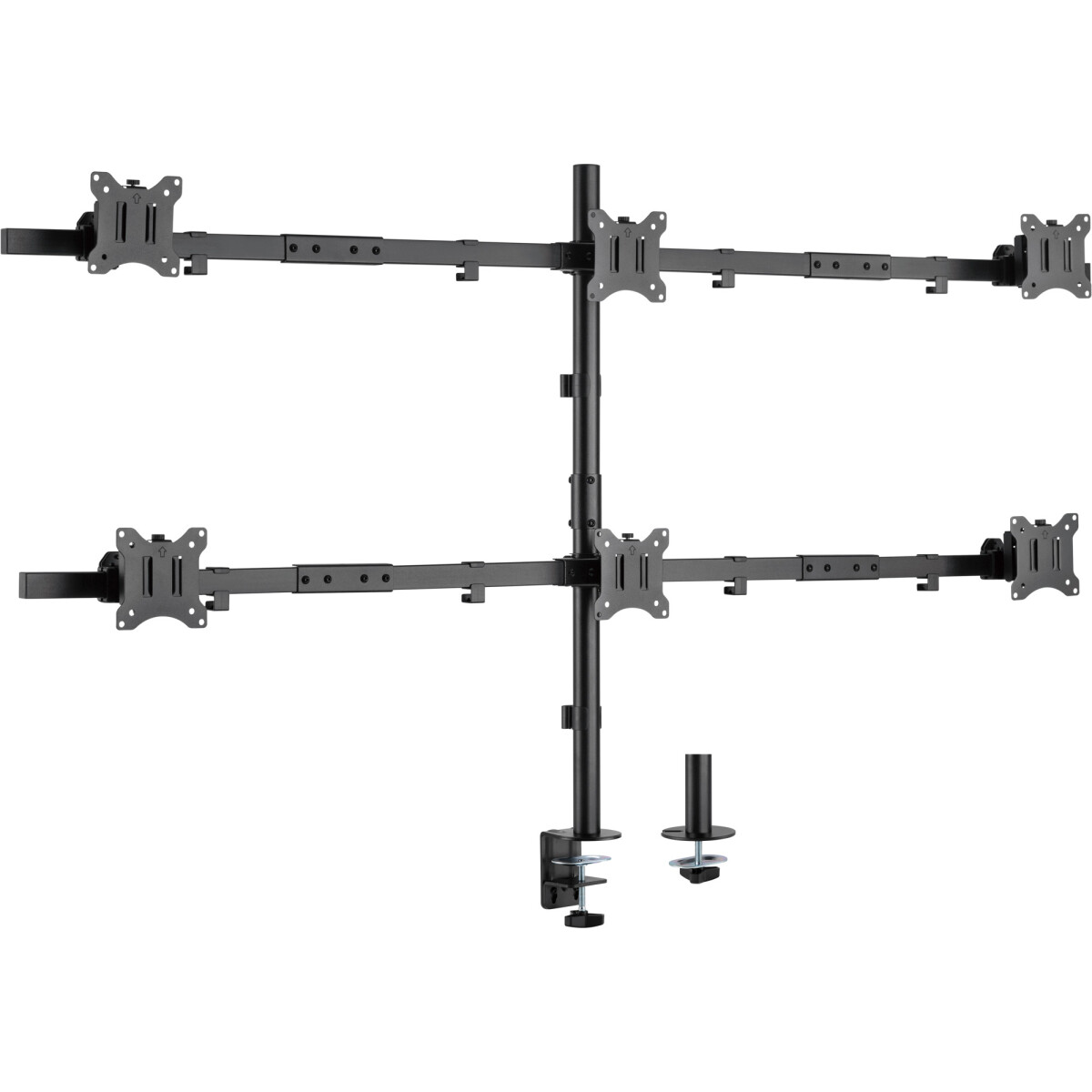 InLine® Desk Bracket for 6x TV / LED / TFT Display up...