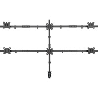 InLine® Tischhalterung, für 6x LCD-/LED-Display bis 81cm (32"), max. 7kg