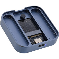 InLine® Clip Case - Magnetisches USB-C Gehäuse für SATA III & NVMe M.2 SSDs