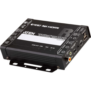 ATEN VE2812PR HDBaseT receiver with audio de-embedding / bi-directional PoH, 4K