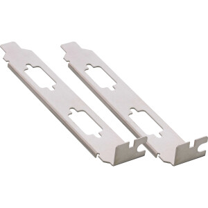 InLine® slot plate, for mounting 2x 9-pin Sub-D connectors M or F, 2-pack