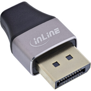 InLine® DisplayPort 1.4 adapter, DP male / Mini DP female, 8K UHD