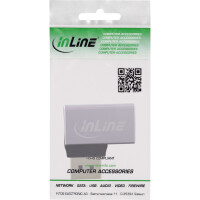 InLine® DisplayPort 1.4 adapter, DisplayPort male/ female, 90° left, 8K UHD