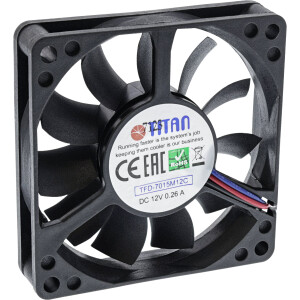 Fan, Titan, 70x70x15mm, TFD-7015M12C