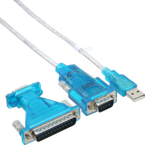 InLine® USB to Serial Adapter Cable USB Type A male / DB9 male 1.8m